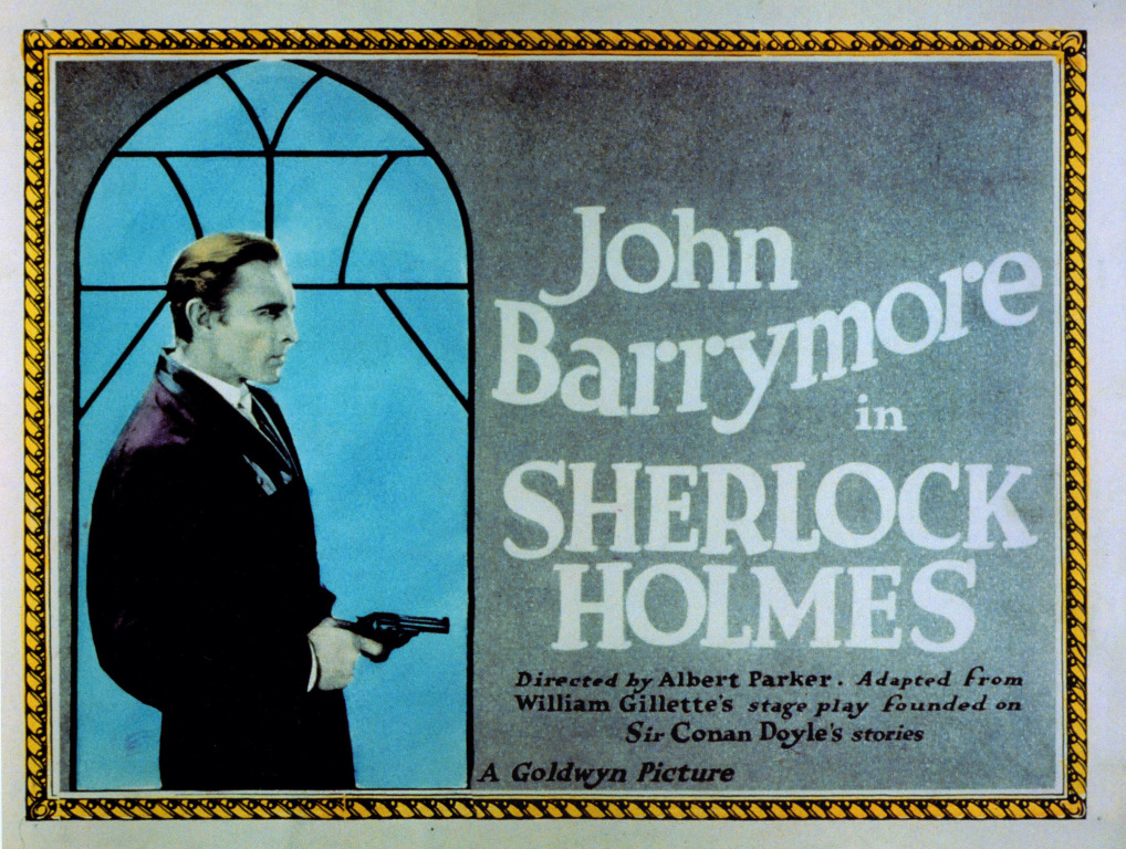 PW0 ALBERT PARKER'S SHERLOCK HOLMES movie poster John Barrymore mystery 24X36