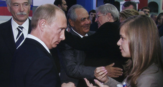 Masha with Putin