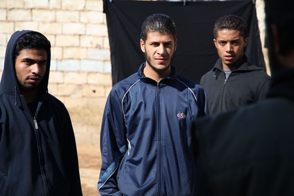 Left to right: Yachine (Abdelhakim Rachid), Fouad (Ahmed El Idrissi Amrani), and Nabil (Hamza Souidek).