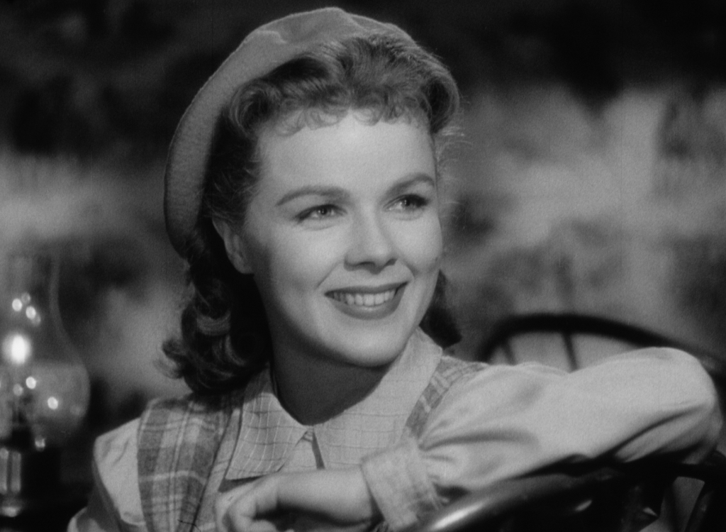 Sally (Sally Forrest) is charmed by Steve (Leo Penn) in Ida Lupino's NOT WANTED.