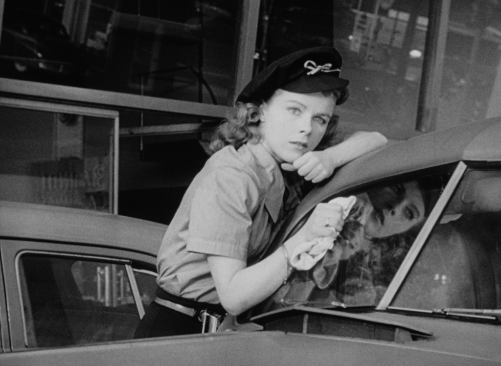 Sally (Sally Forrest) can't get her mind off of Steve (Leo Penn) in Ida Lupino's NOT WANTED.
