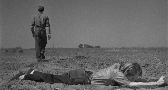 Zachary Scott and Betty Field in Jean Renoir's THE SOUTHERNER (1945).