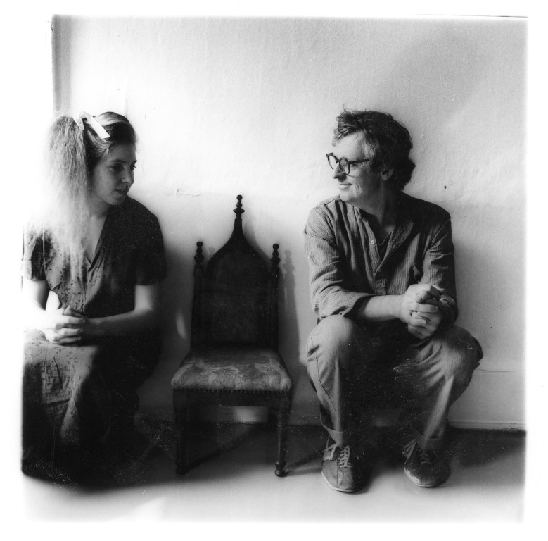 Portrait of Francesca Woodman and her father George Woodman, taken by Francesca Woodman. Untitled 1980 (New York)