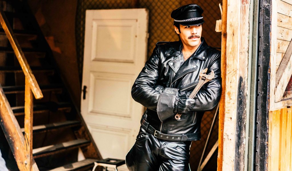 Niklas Hogner as Tom of Finland's character Kake. Photo by Josef Persson, courtesy Kino Lorber.